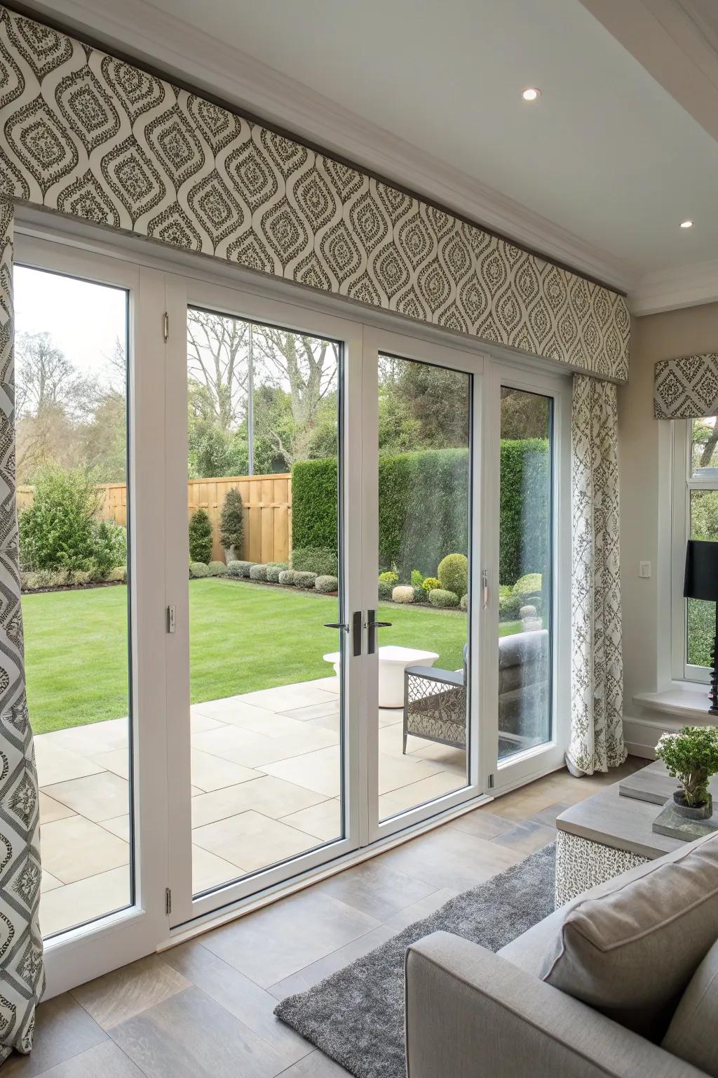 Geometric patterns bring a dynamic, contemporary flair.