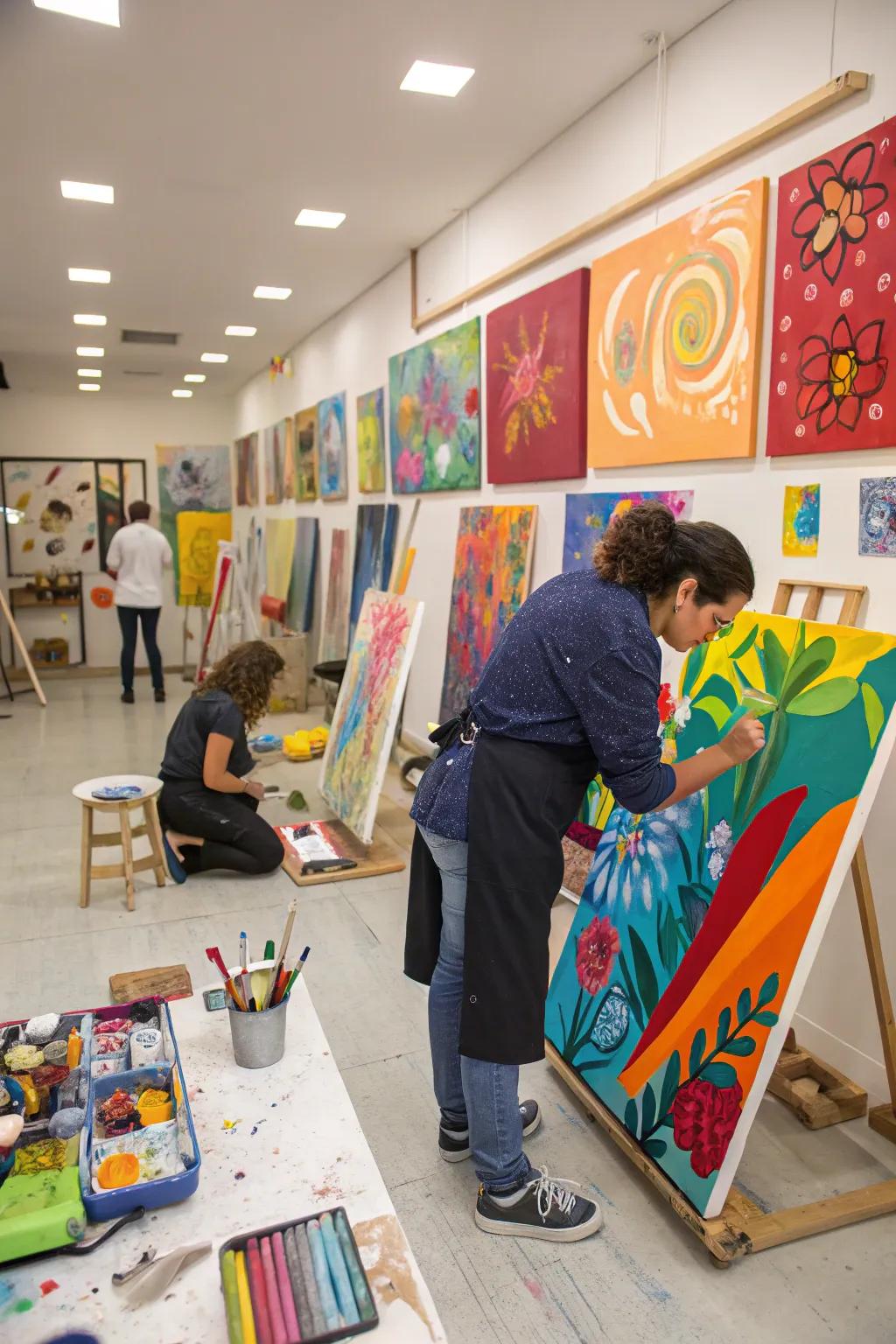 DIY canvas art is a way to express creativity and showcase your personal style.