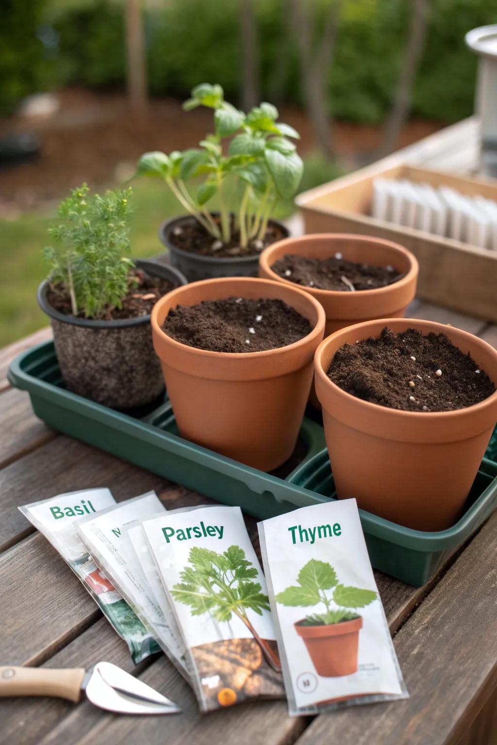 Start a cooking adventure with an herb growing bundle
