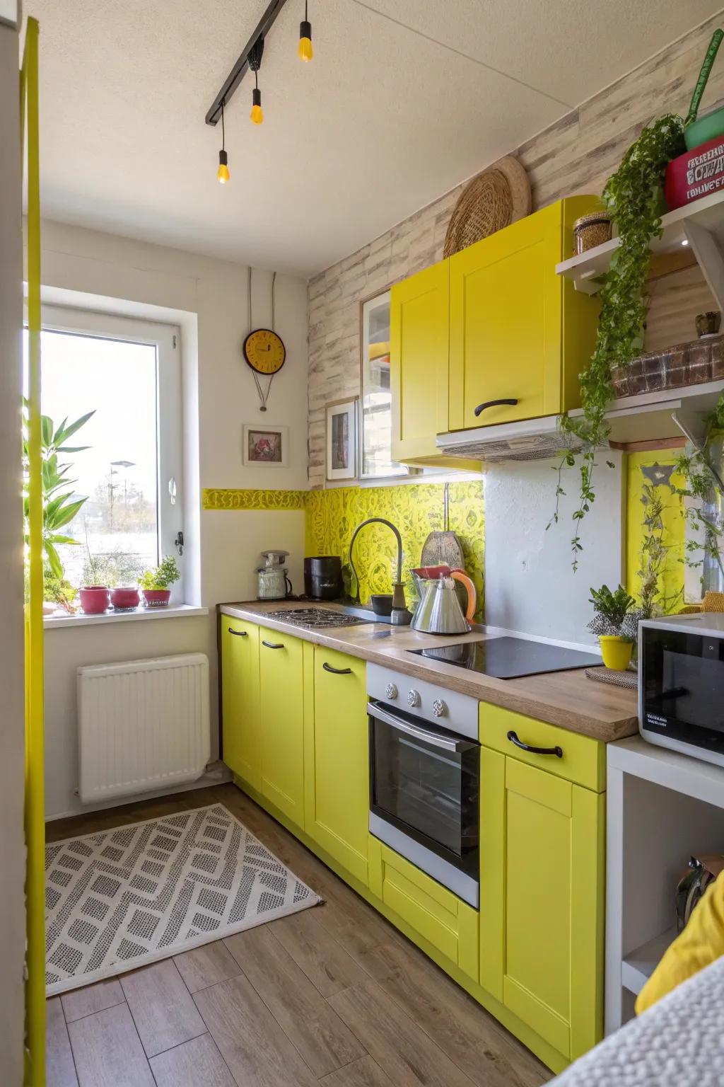 Neon yellow brings an unexpected burst of energy.