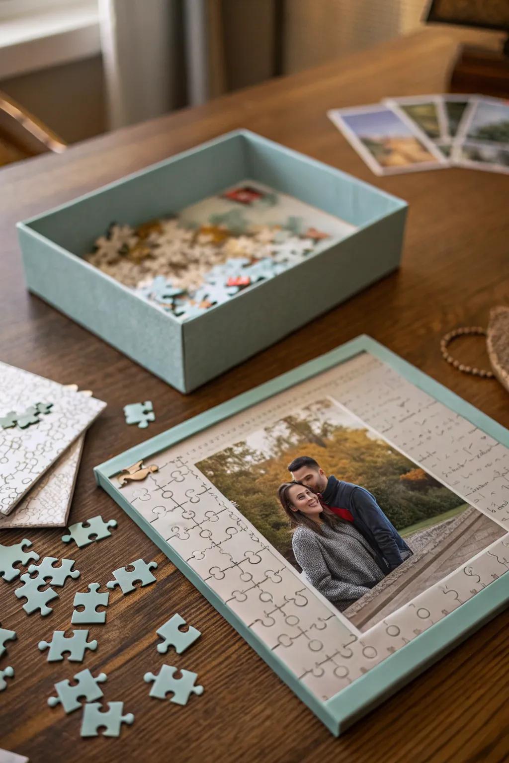Put the pieces together to relive memories with a customized puzzle