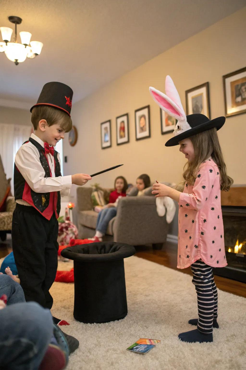 A magic show brings wonder and excitement to playtime.