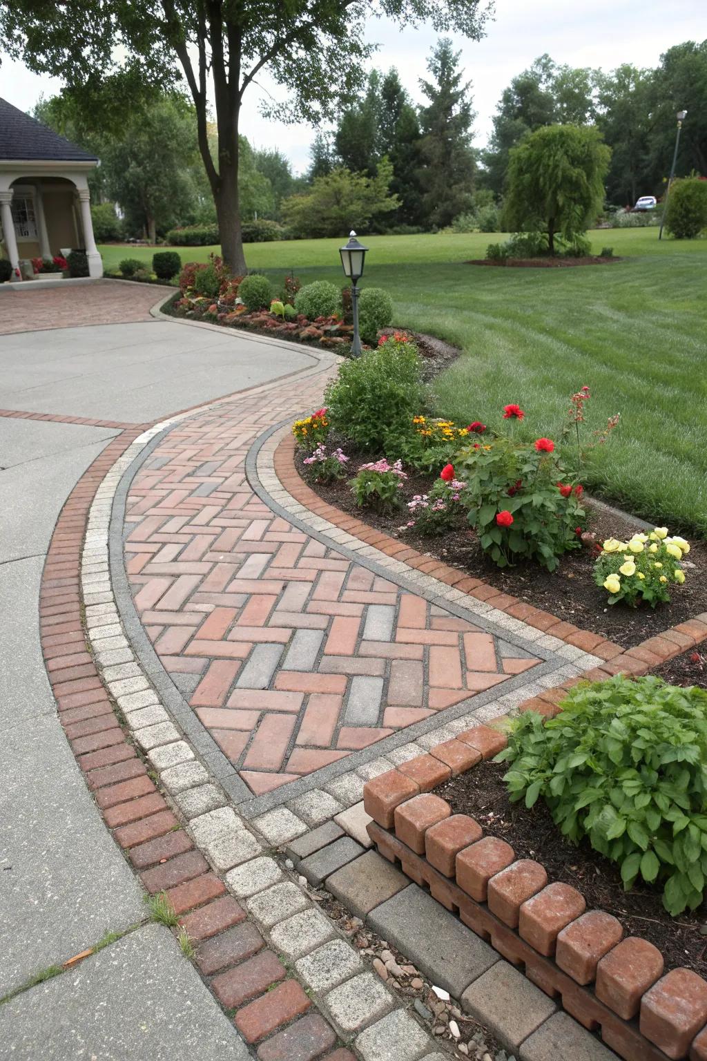 Creative edging defines garden spaces with style.