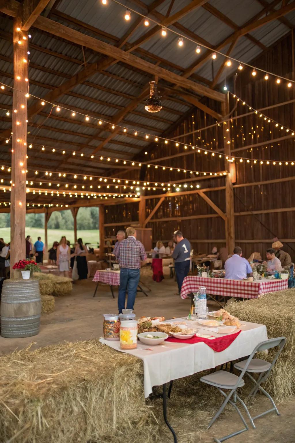 Kick back with a rustic barn bash.