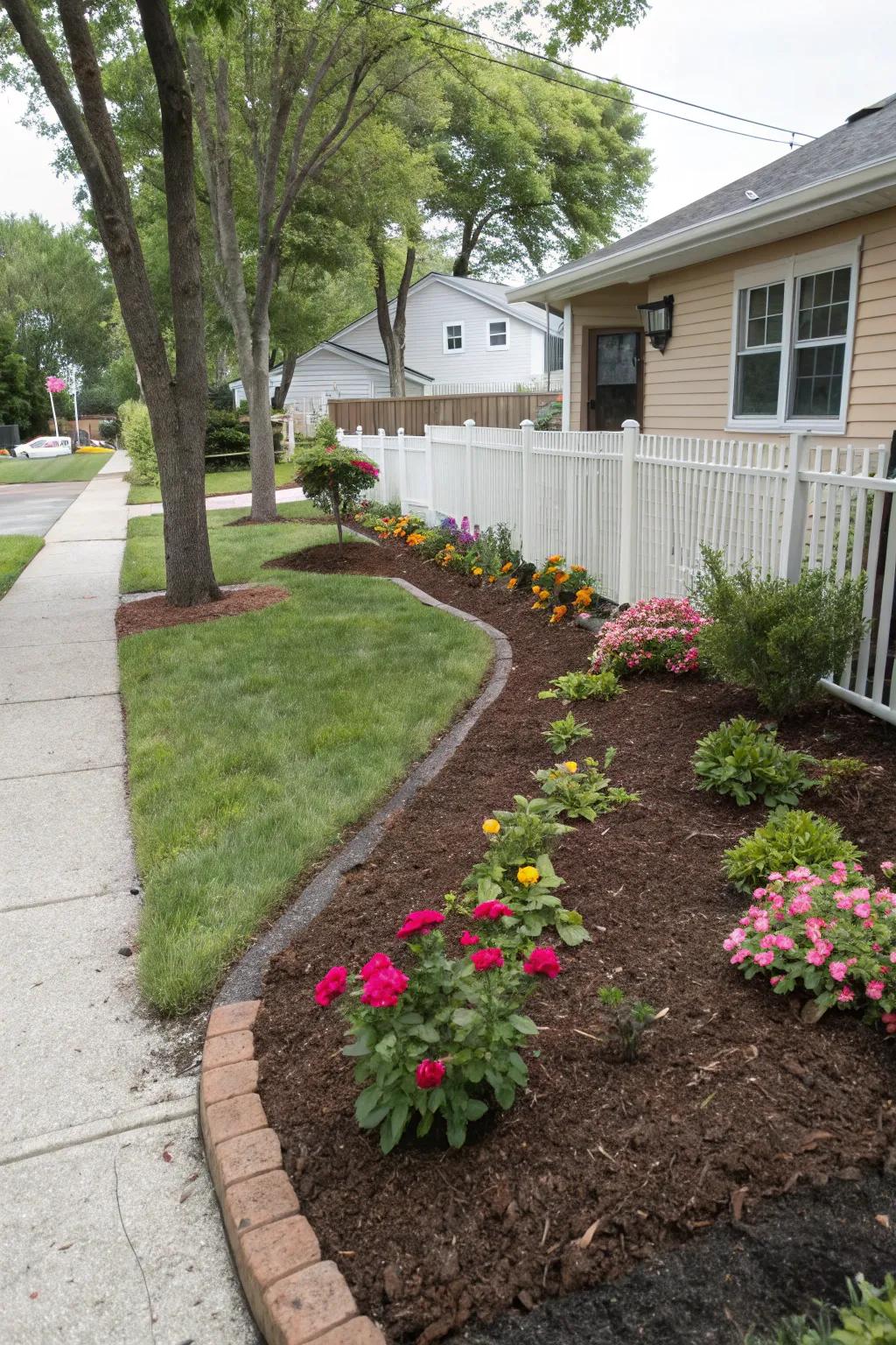 Mulch makes things look clean and polished.