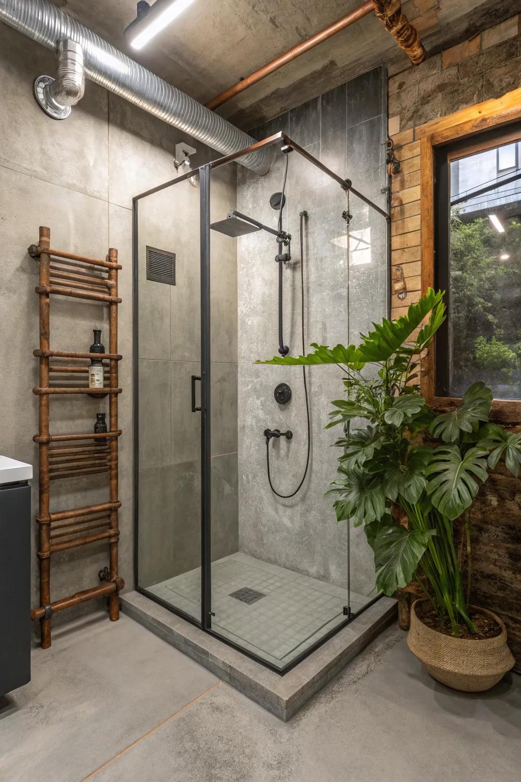 Combine industrial allure with chic sophistication.