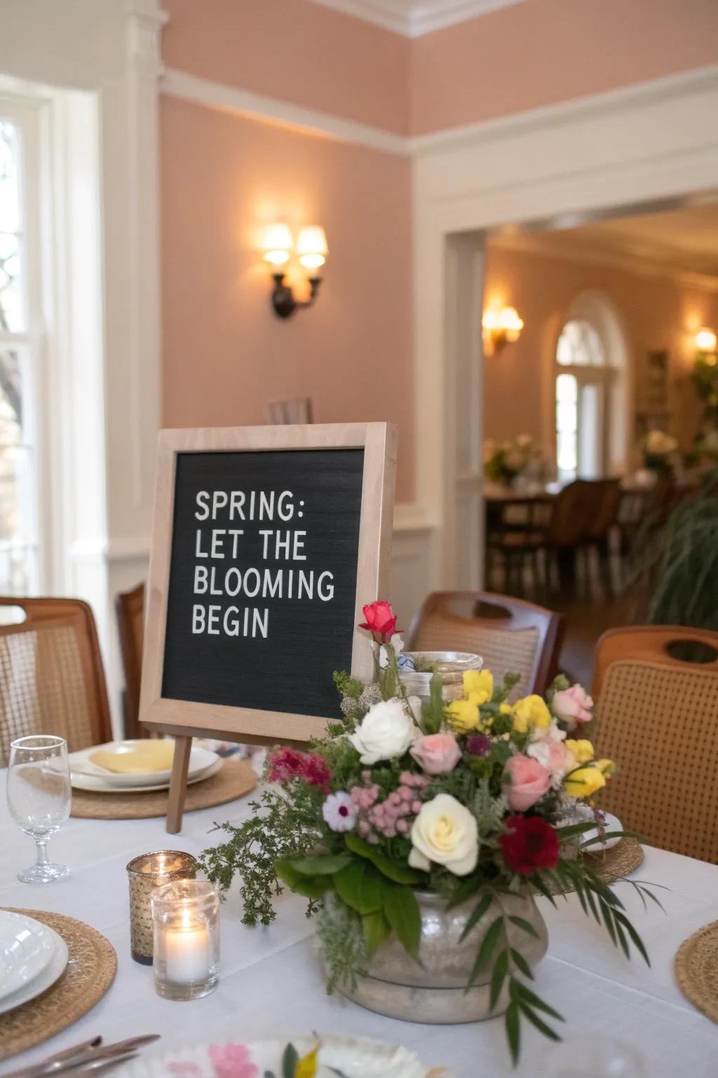 Celebrate the start of the blooming season with elegance.