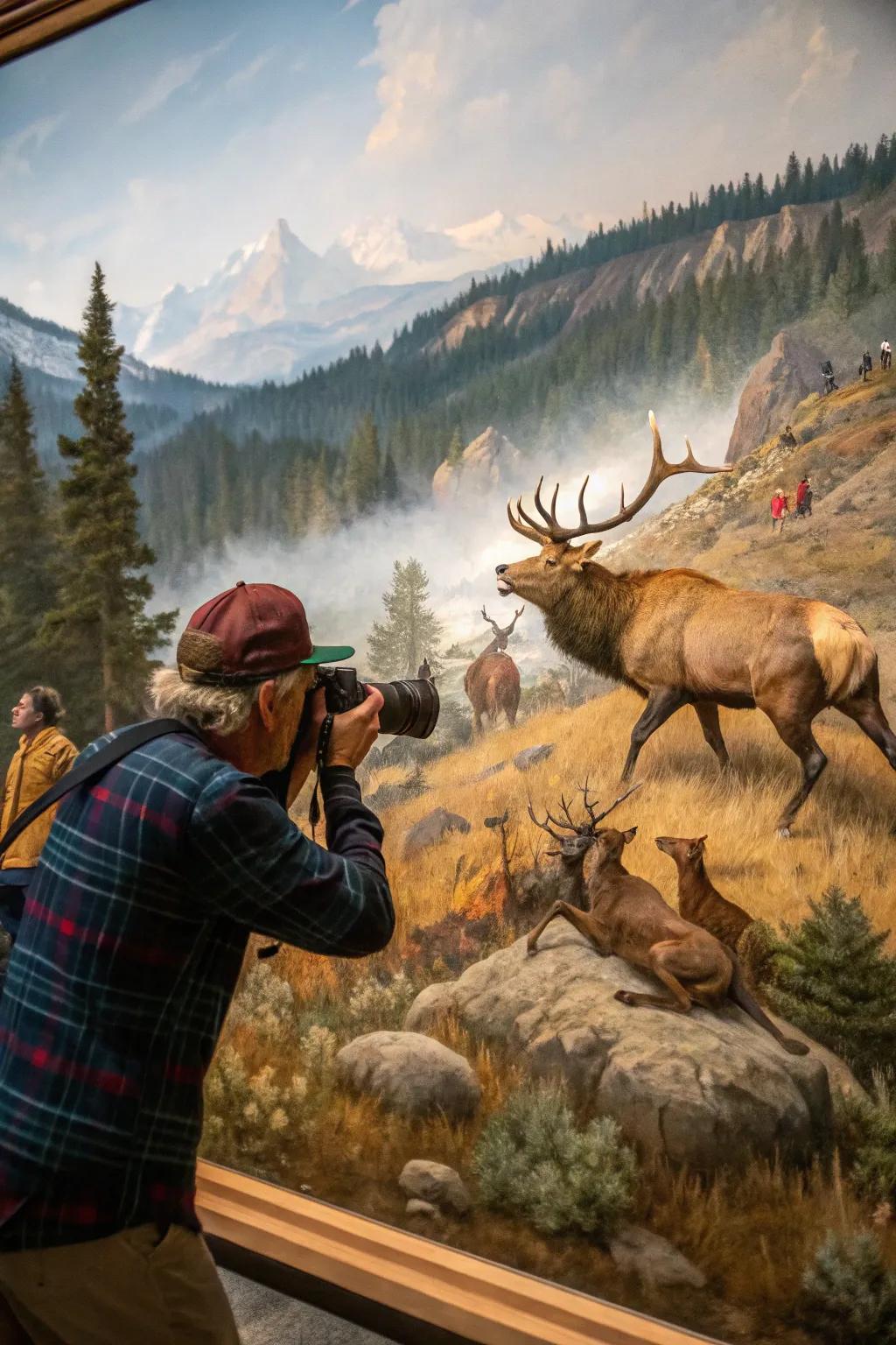 A daring portrayal of an impressive hunting encounter.