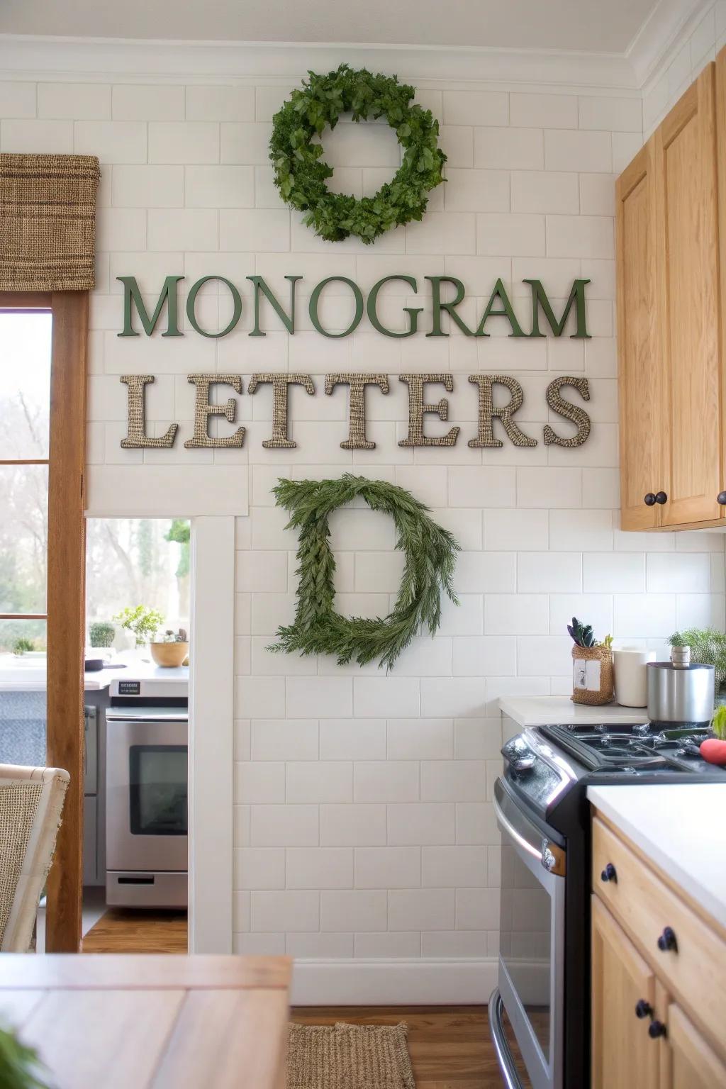 Eco-friendly monograms offer style with a conscience.