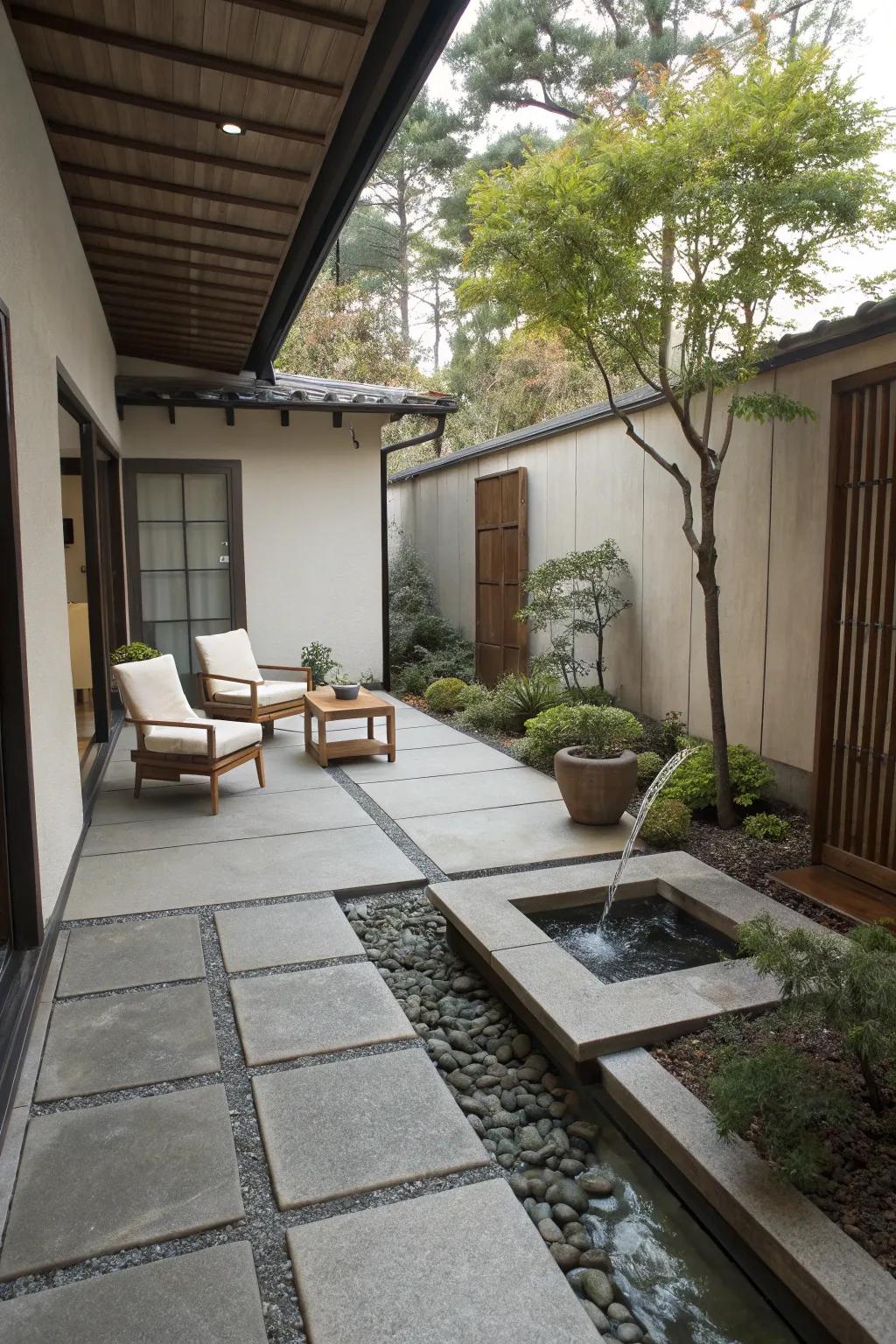 A minimalist Zen retreat for ultimate relaxation.