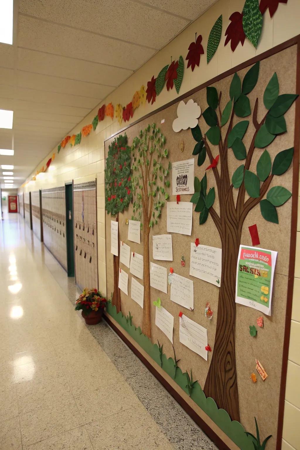 Nature-themed board bringing serenity and gratitude together.