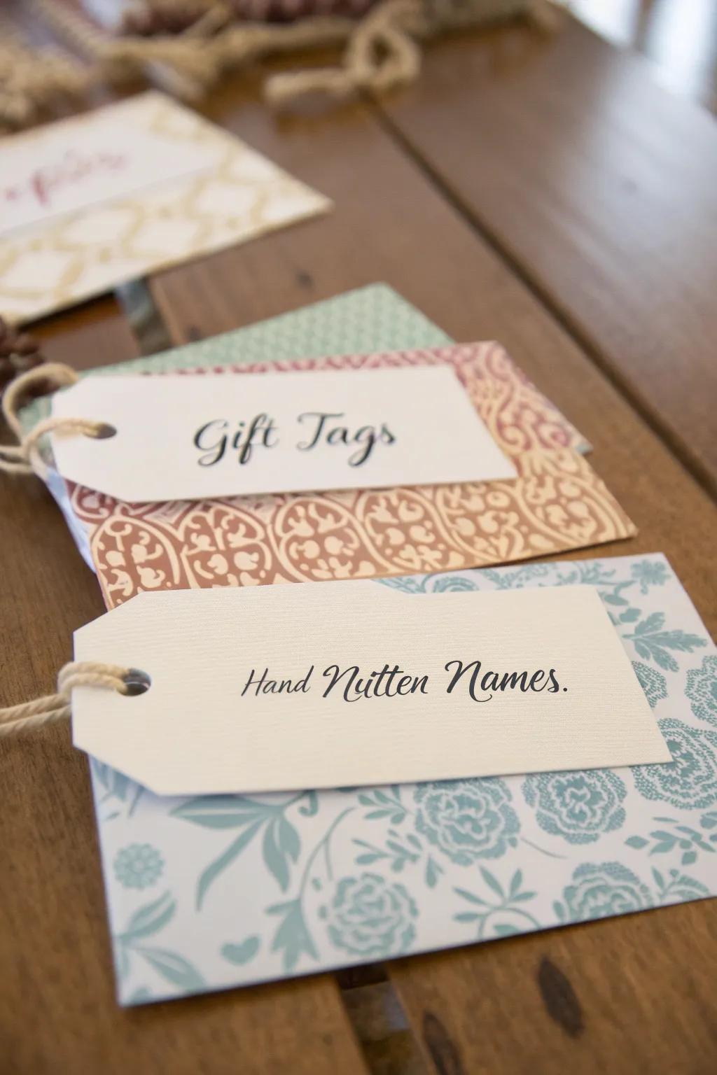 Add a personal feeling with customized gift toppers