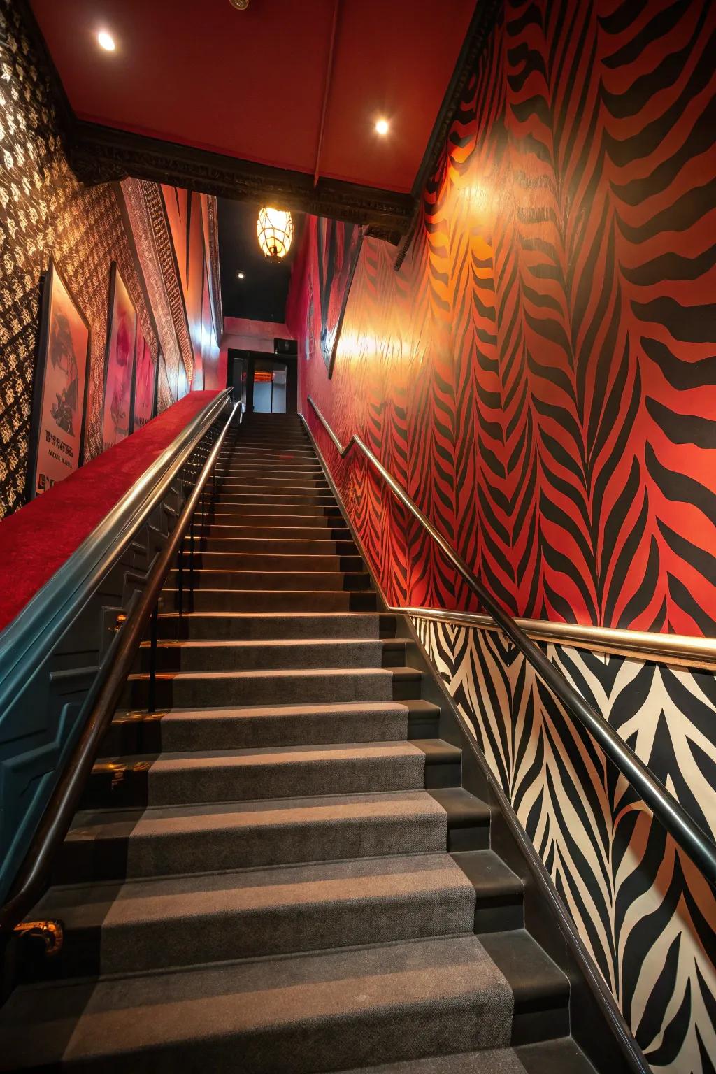 Create drama through bold colors.