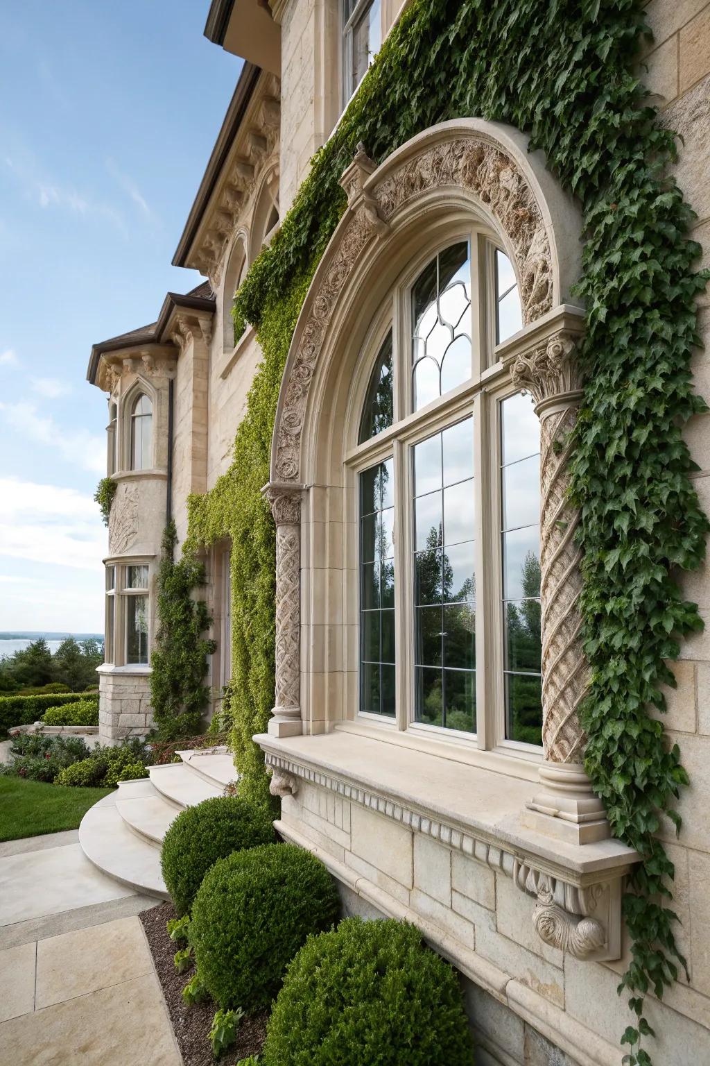 Stone trims offer a princely and ageless appeal to any home.