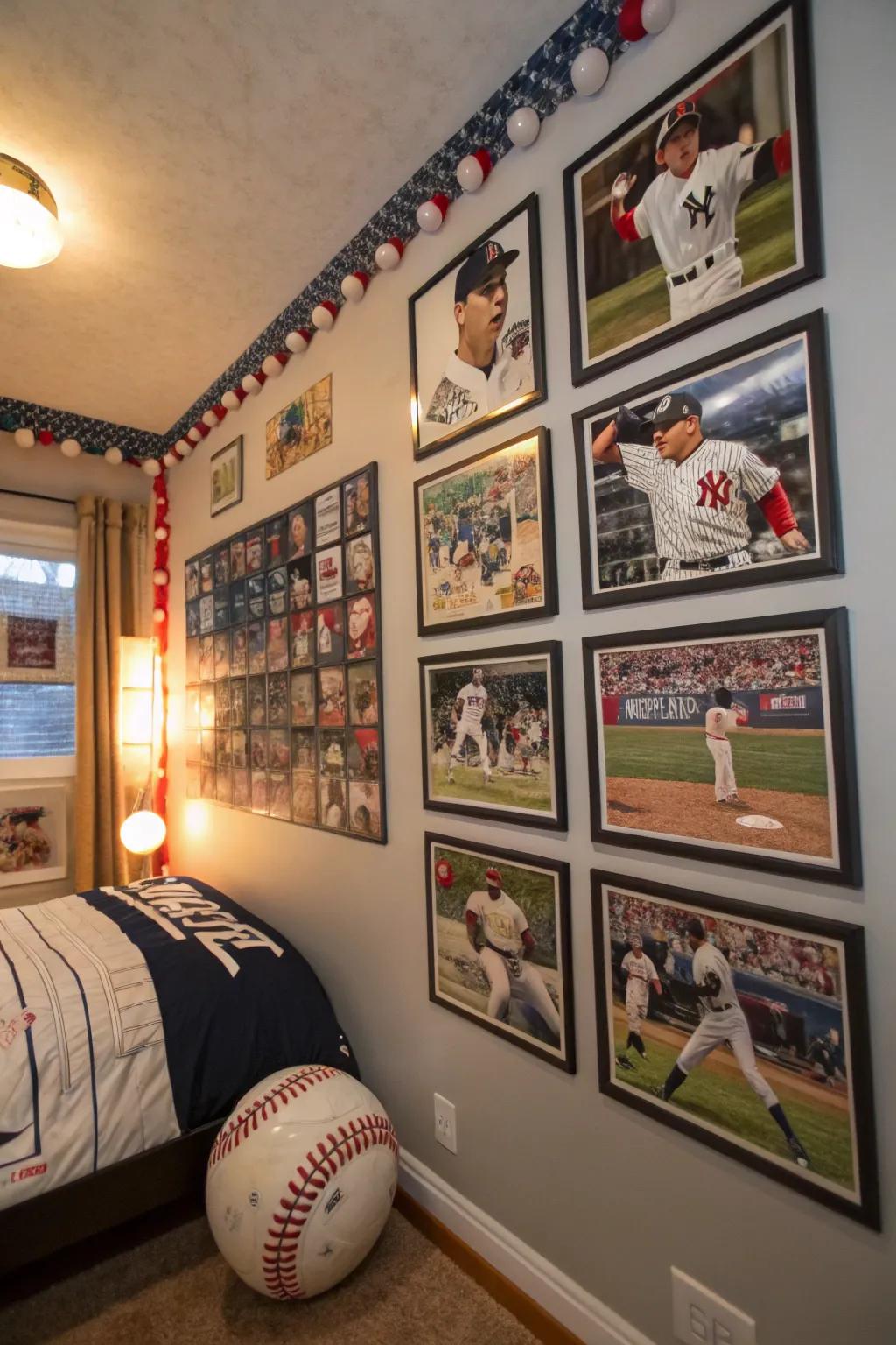 Let the spirit of the game leap from the walls with dynamic baseball art.