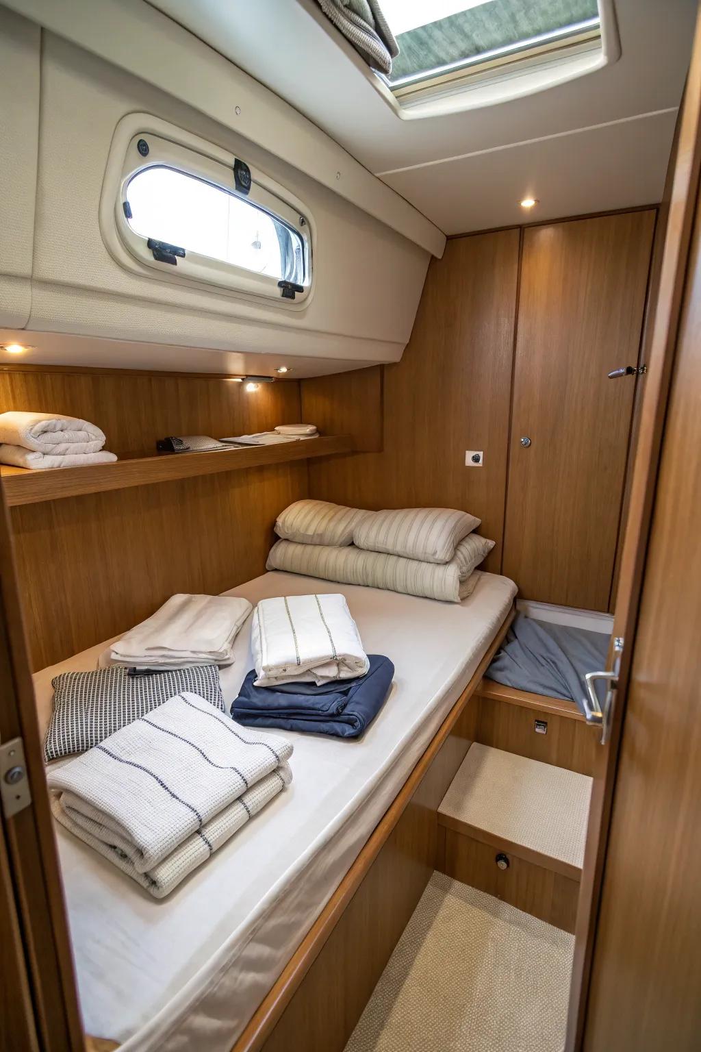 Compact and comfy bedding options for those tighter spots.
