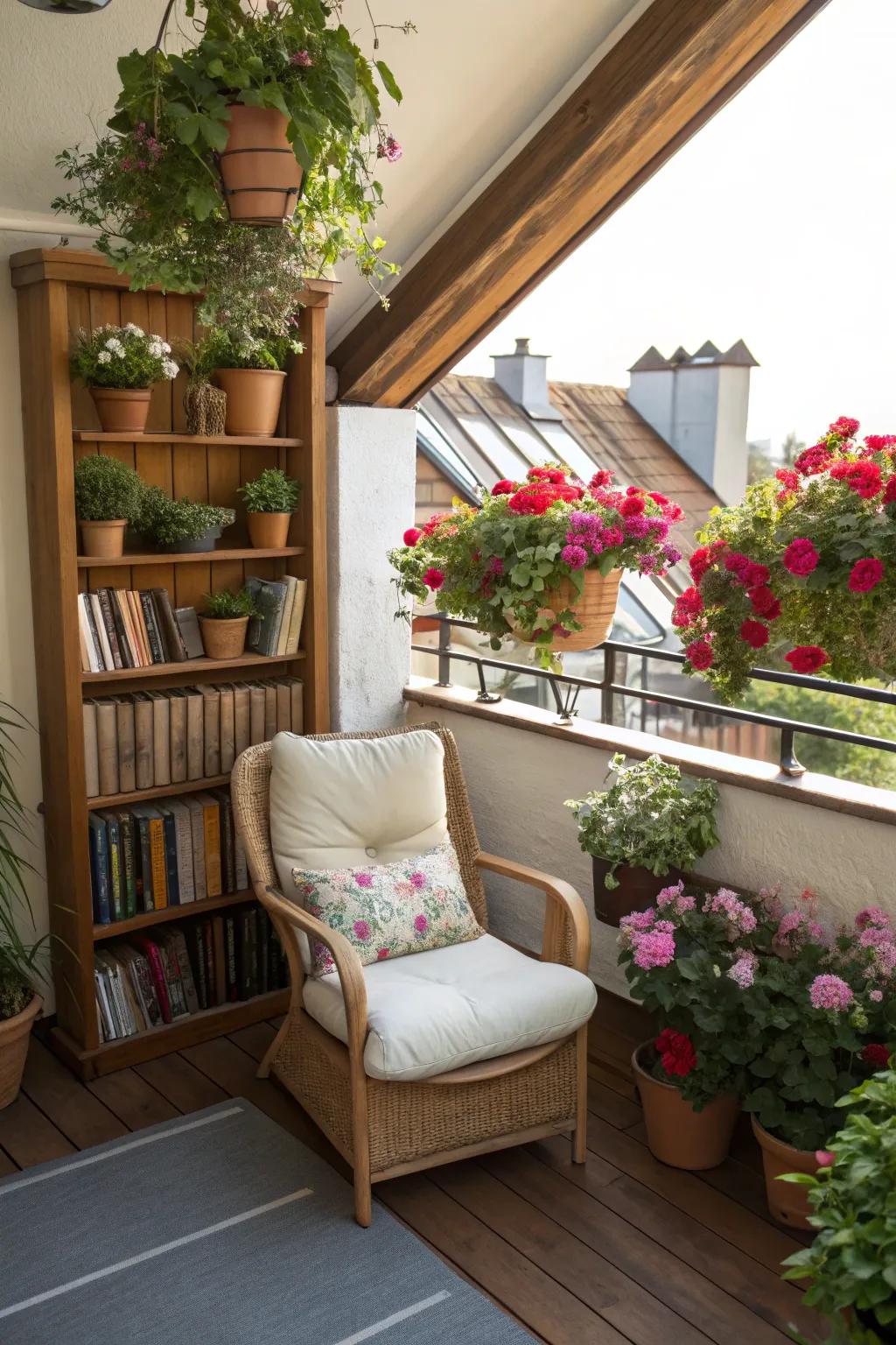 A tranquil nook tailored for book enthusiasts.