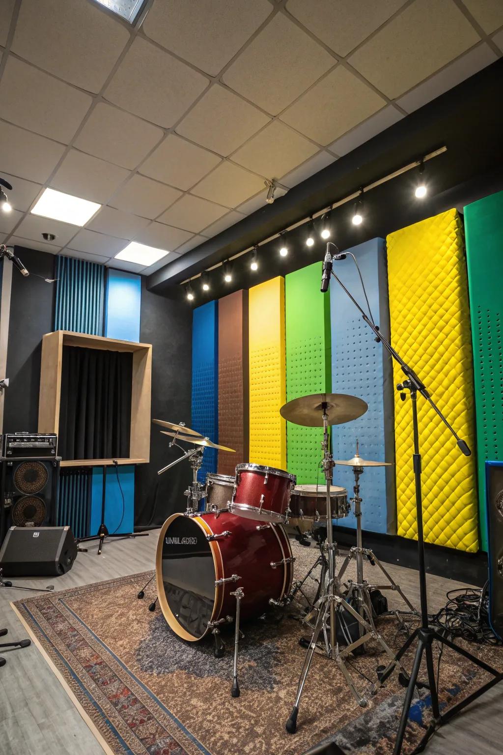 Sound-dampening panels can be both useful and beautiful.