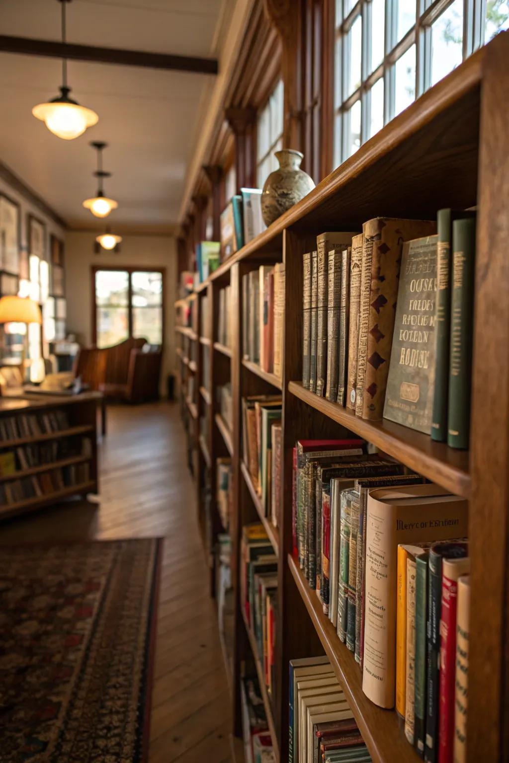 There is a secret compartment for your treasures hidden among these books.