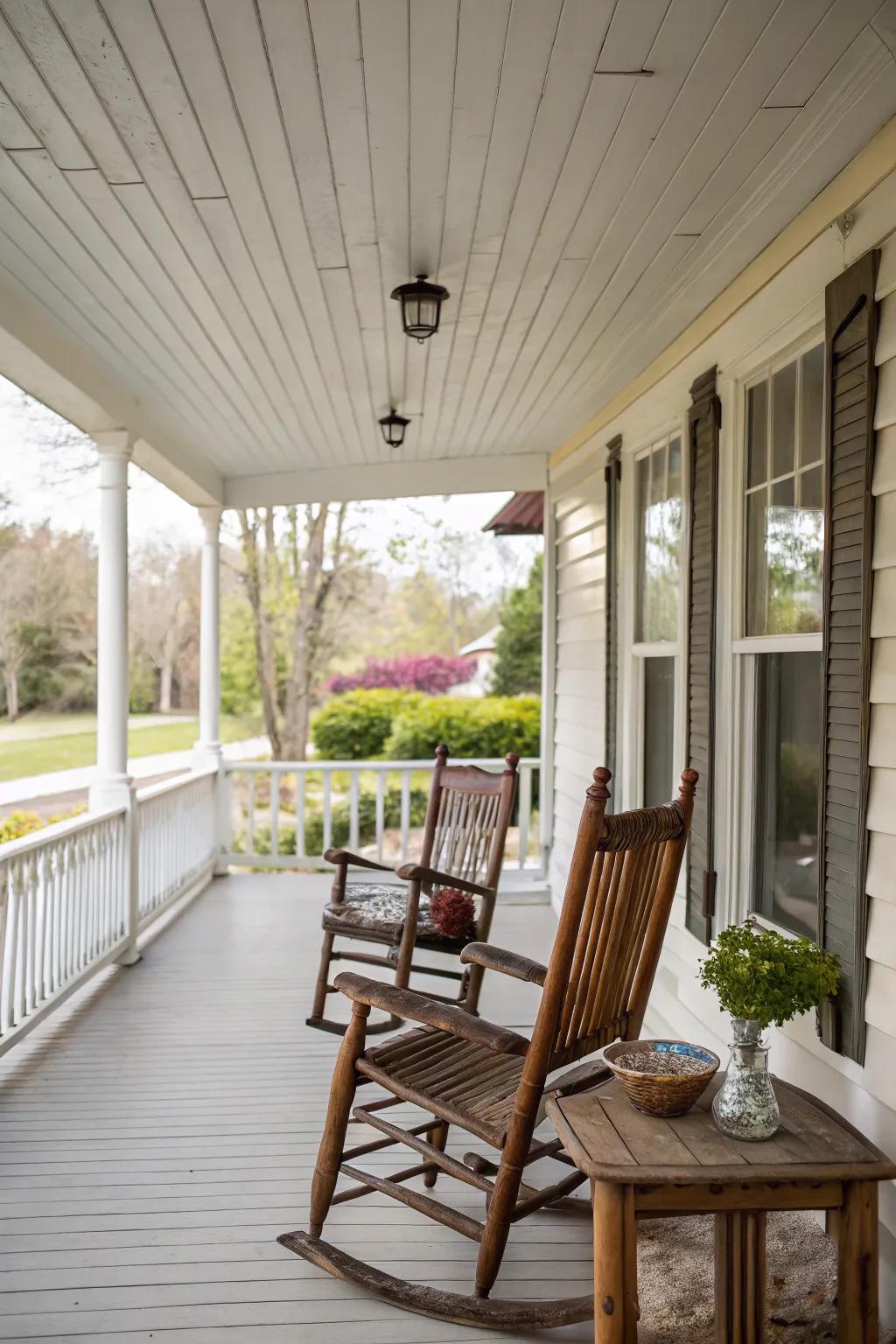 Beadboard ceilings offer a timeless look with a rustic twist.