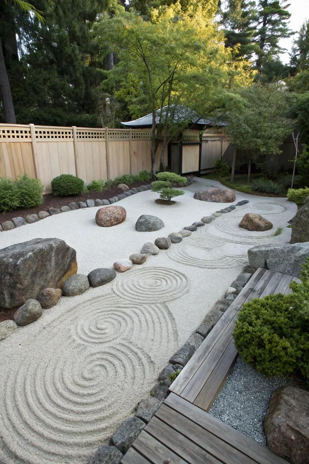 Find peace in a backyard relaxation garden.