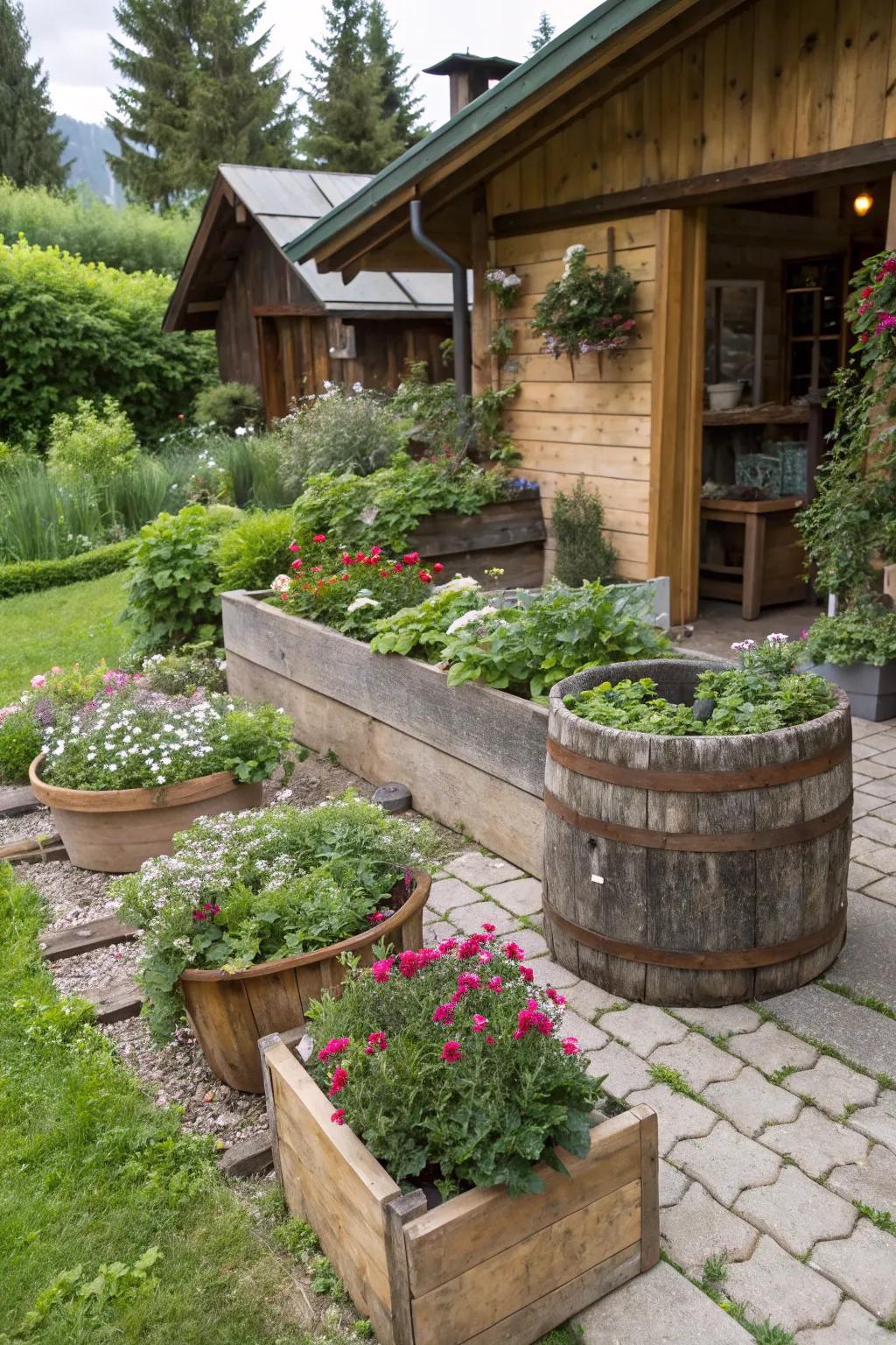 Charming containers bringing alpine beauty to any space.