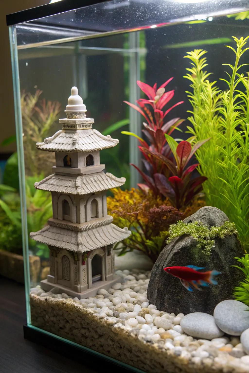 Cultural touches lend a special allure to your aquarium.