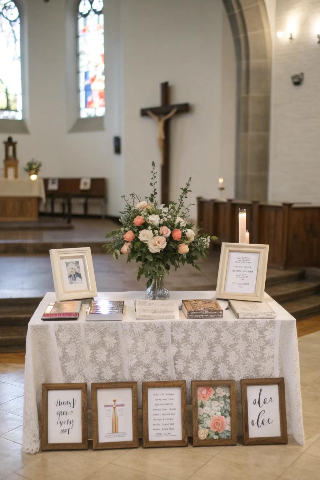 Heartening messages inject a sense of purpose into table arrangements.