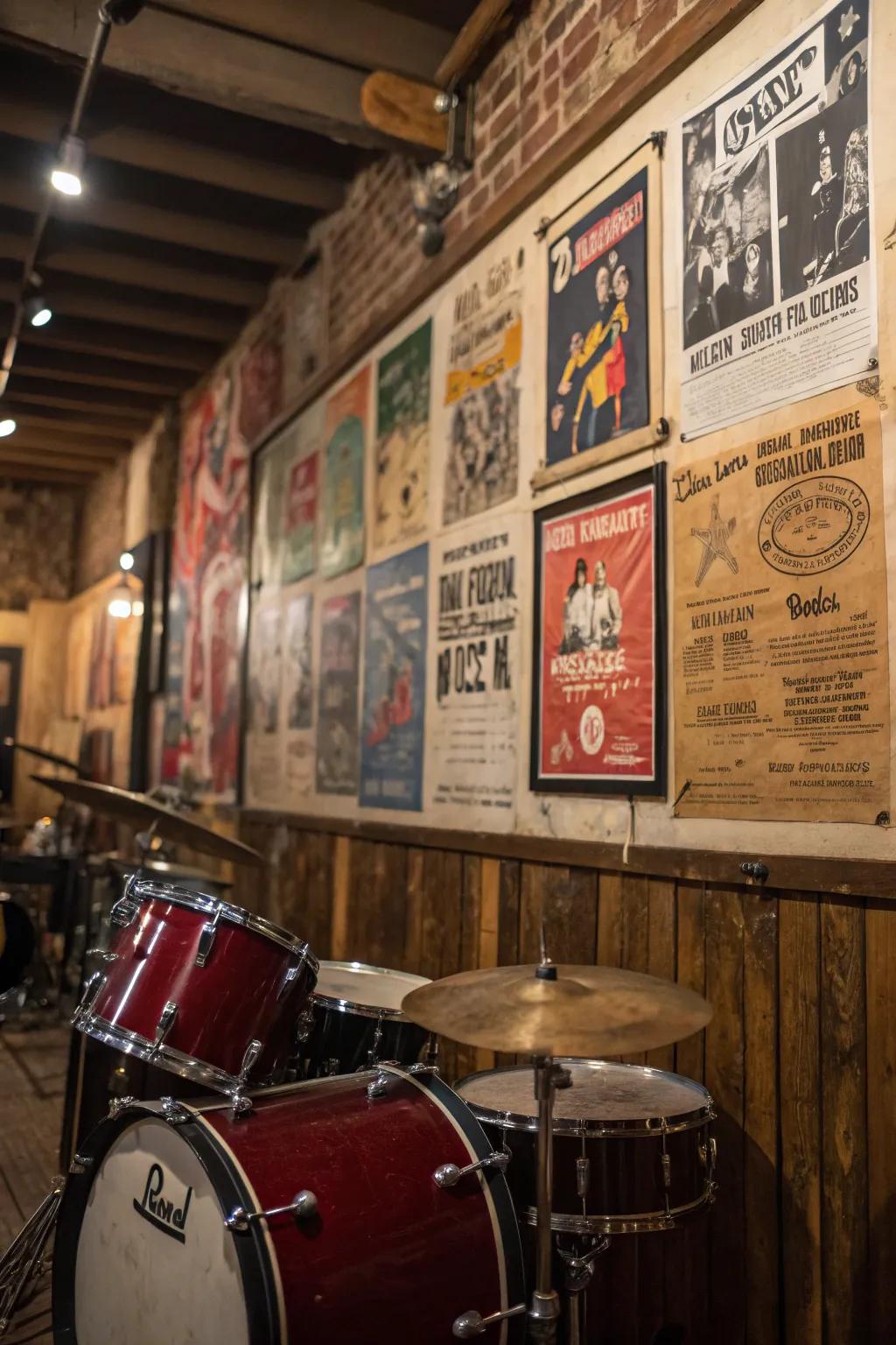 Personalize your area with wall art inspired by music.