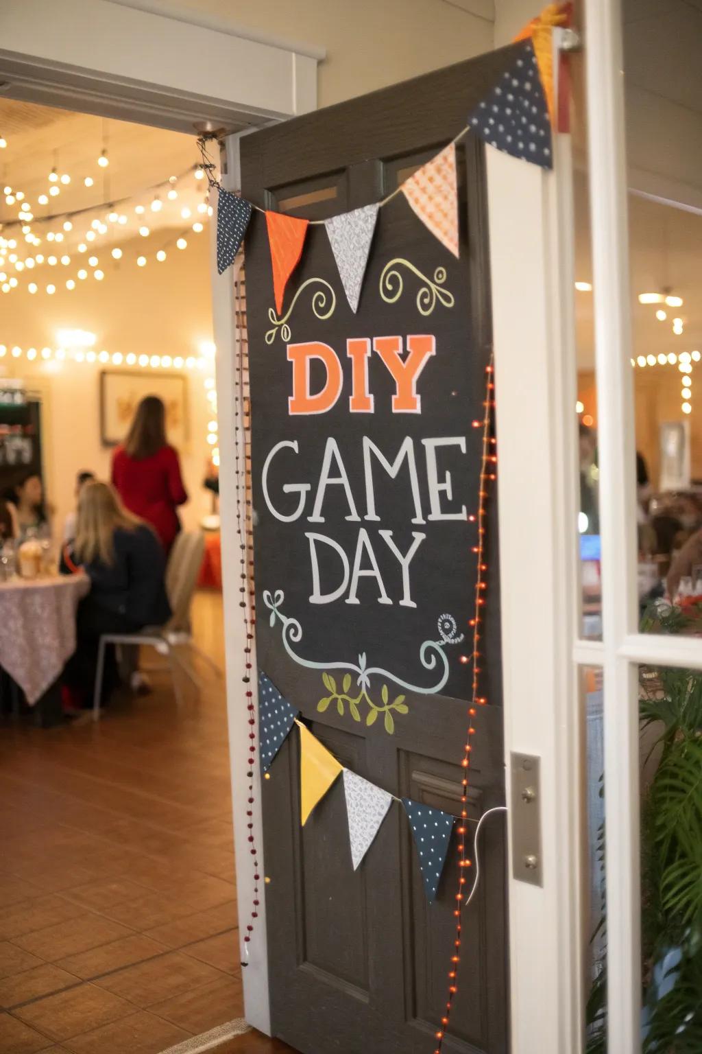 Welcome your guests with personalized game day signs!