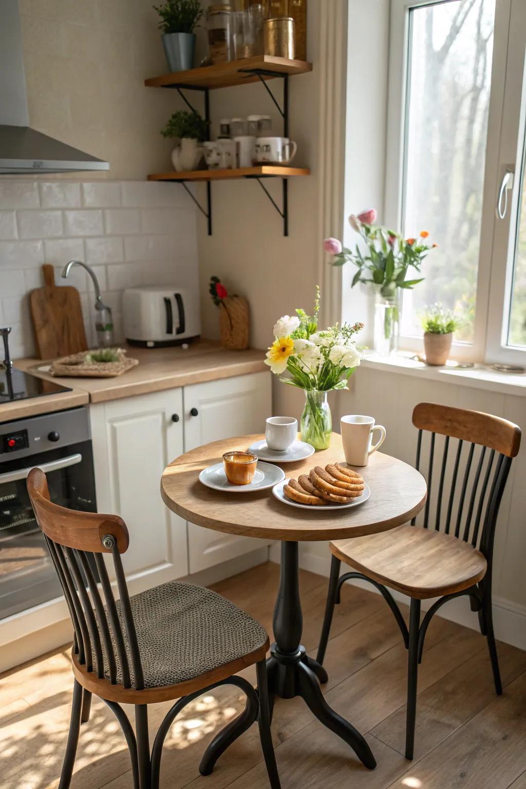 A breakfast nook transforms your kitchen corner into a warm gathering spot.