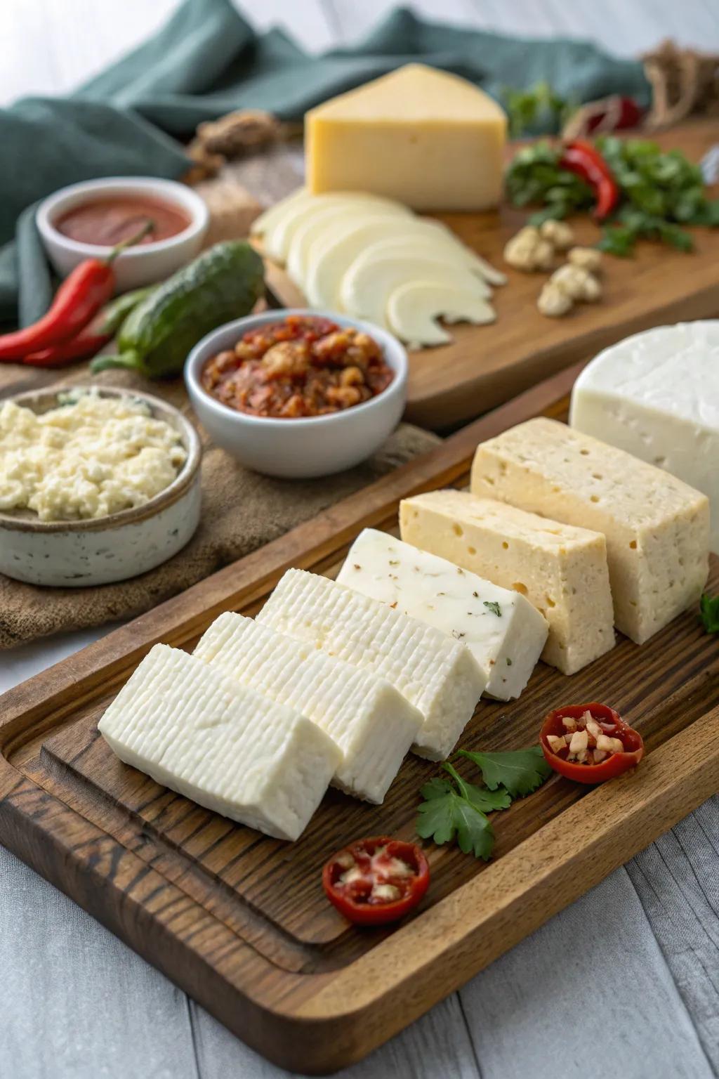 A delightful selection of Mexican cheeses for all cheese lovers.