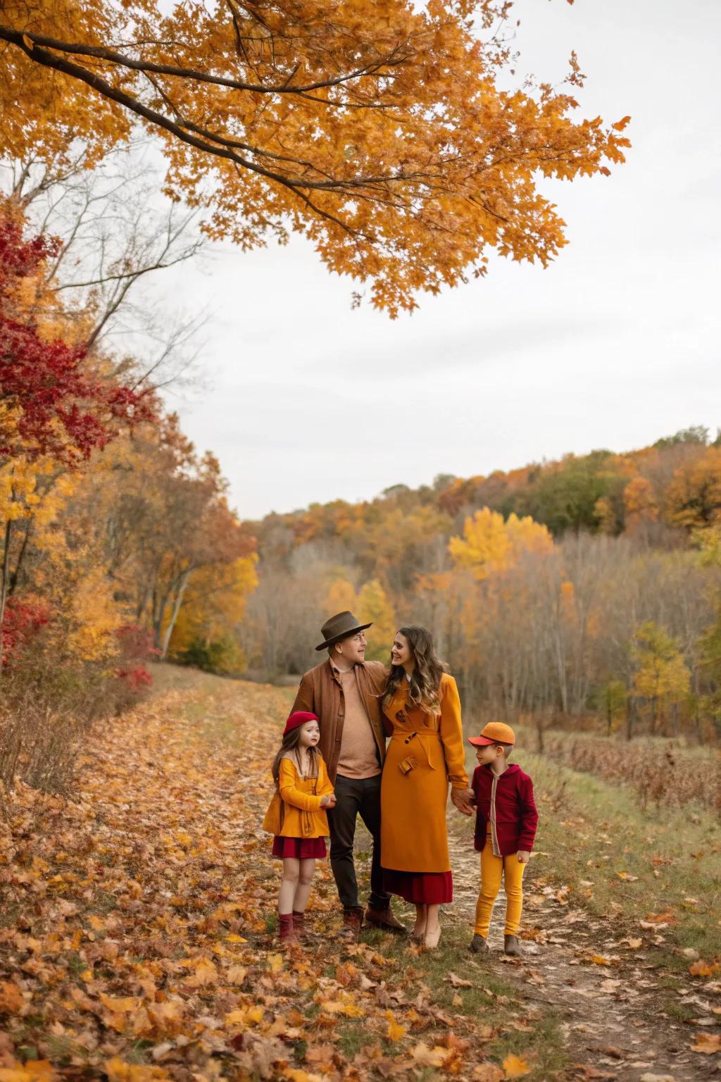 A splash of color can truly elevate your family photographs.