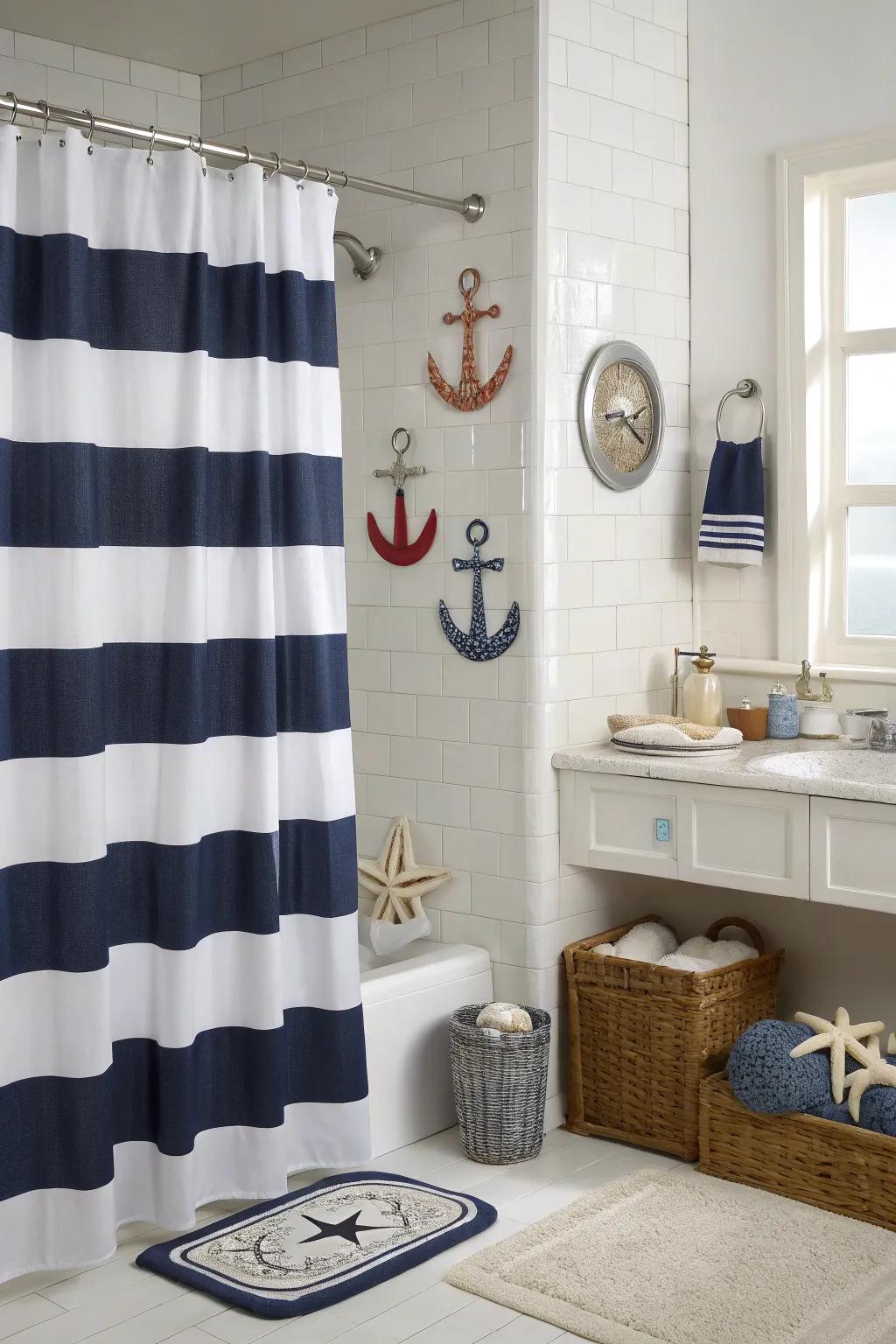 Classic stripes provide a timeless and versatile aesthetic.