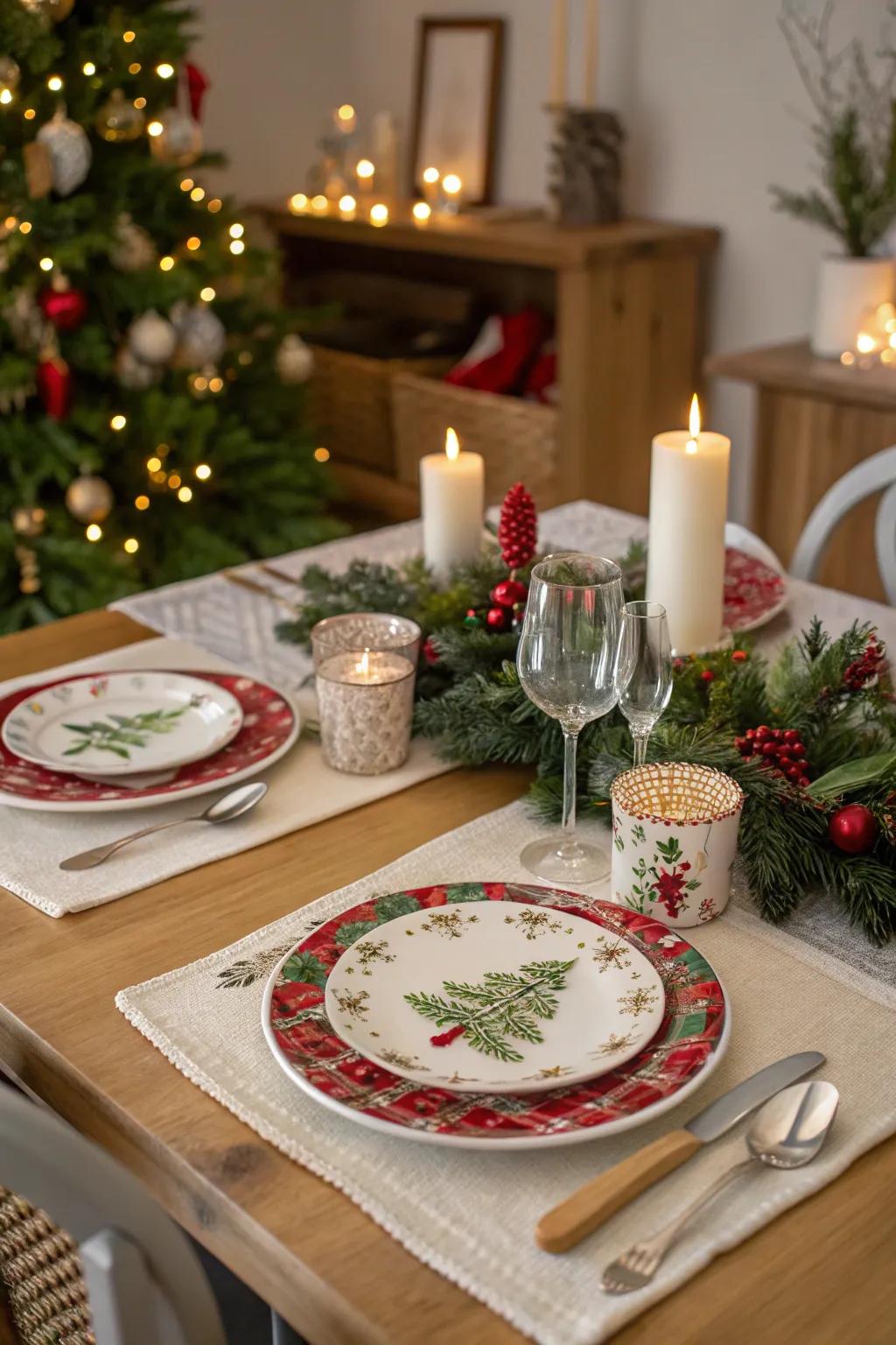 Holiday-themed dining ware ensures every meal feels special.