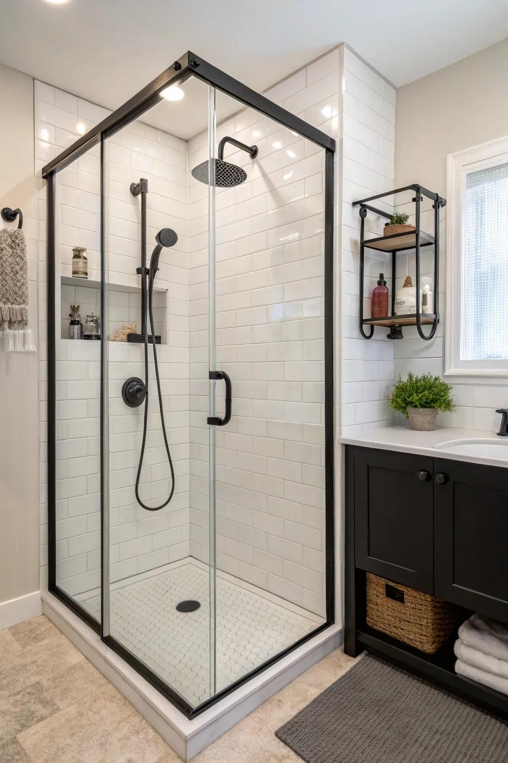 Amplify your shower with fashionable hardware.