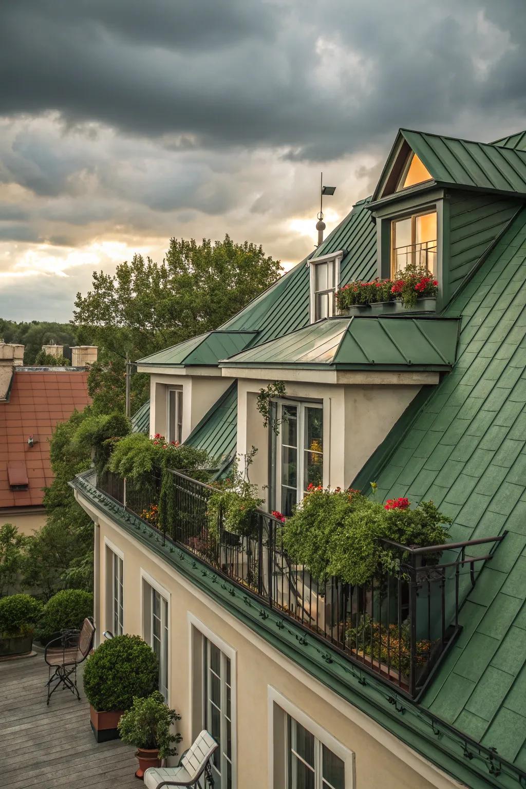 A green roof bestows natural insulation and beauty.