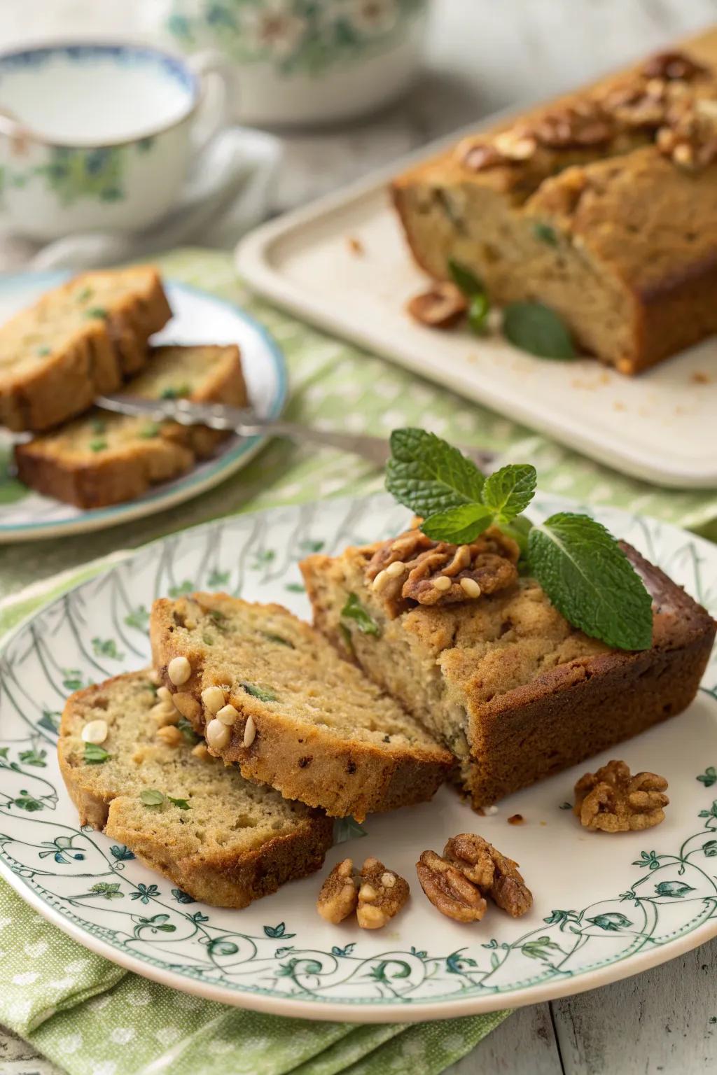 Delicious zucchini bread, perfect for Easter brunch.