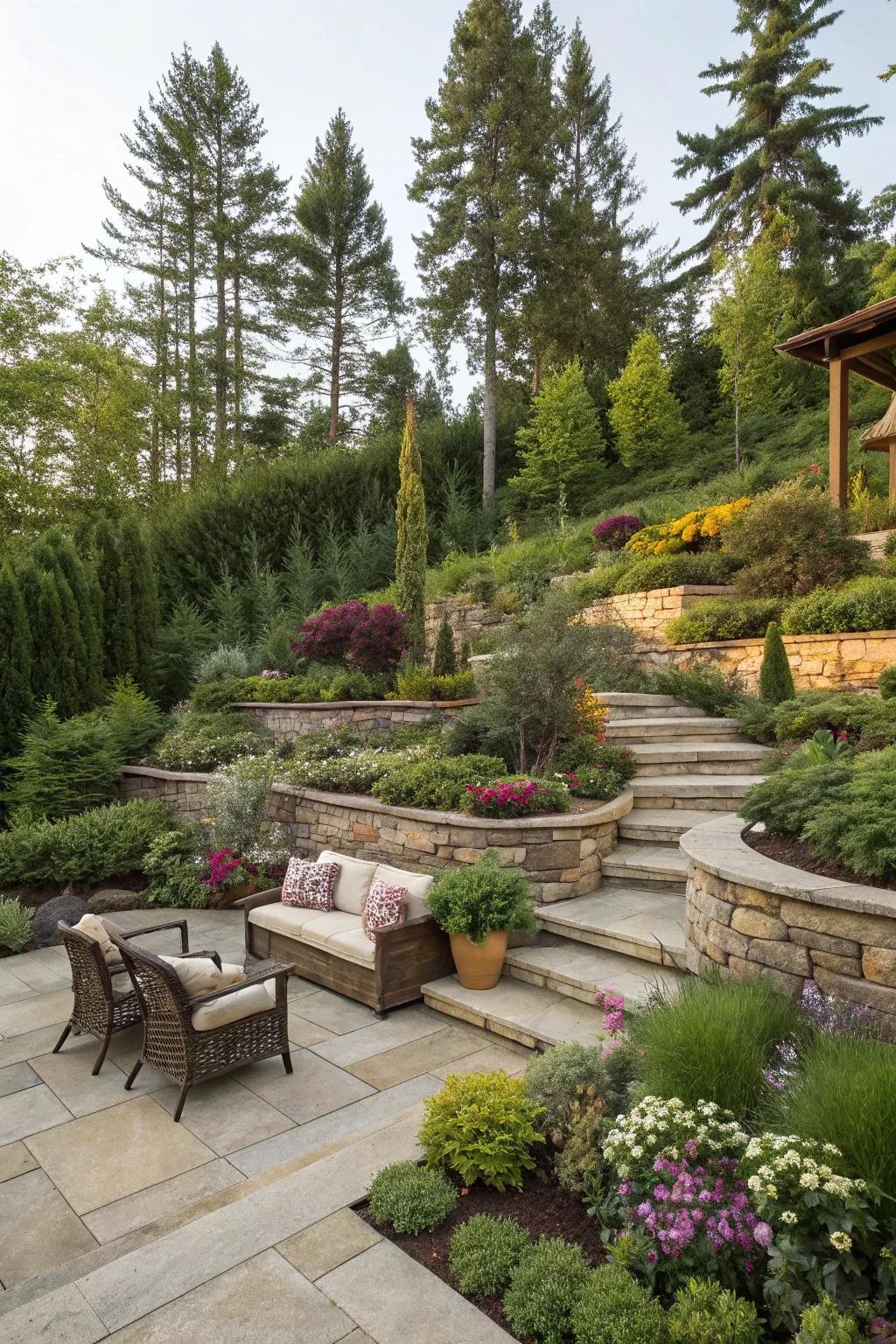 Layered landscaping injects depth and fascination into your outdoor area.