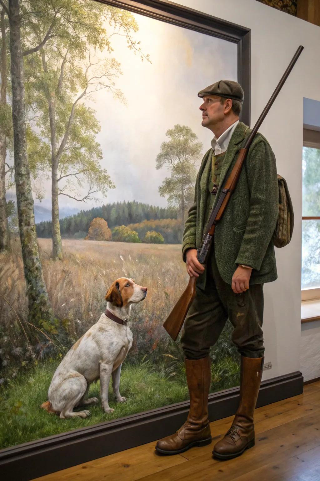 A celebration of the enduring connection shared between hunter and dog.