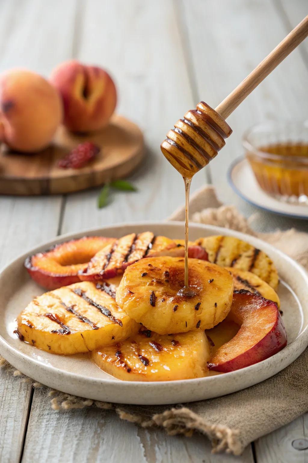 Grilled fruits add a deliciously sweet and smoky touch to your indoor BBQ.