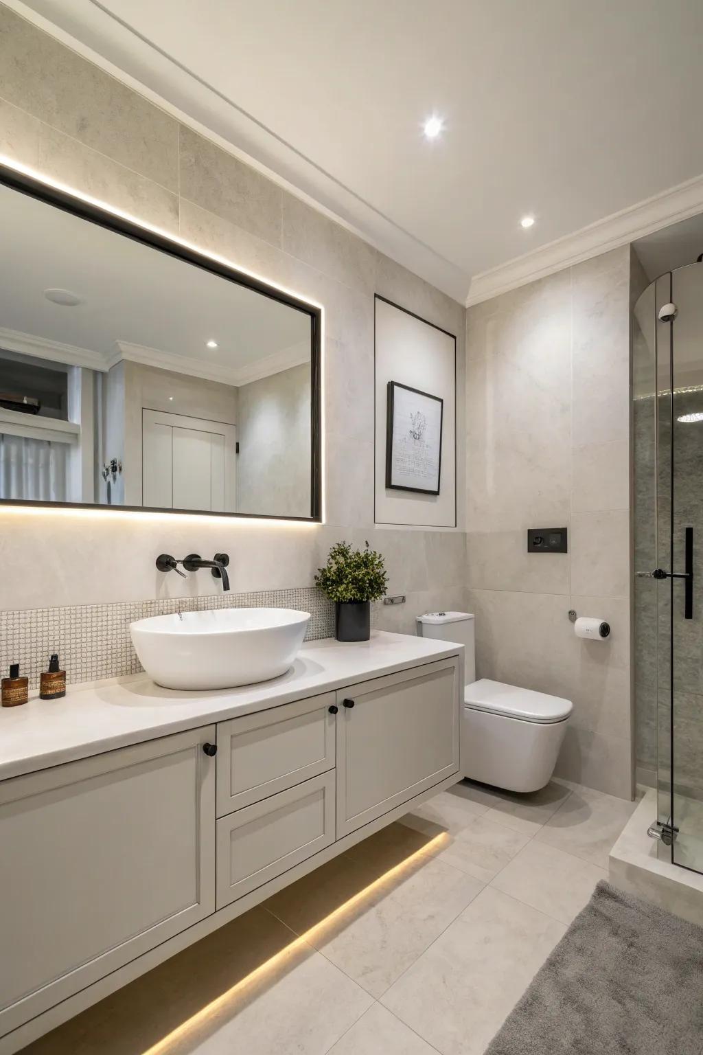 Streamlined hardware complements the understated design easily.