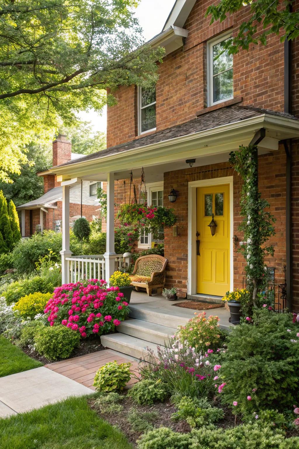 Bring cheer with a sunny yellow door.