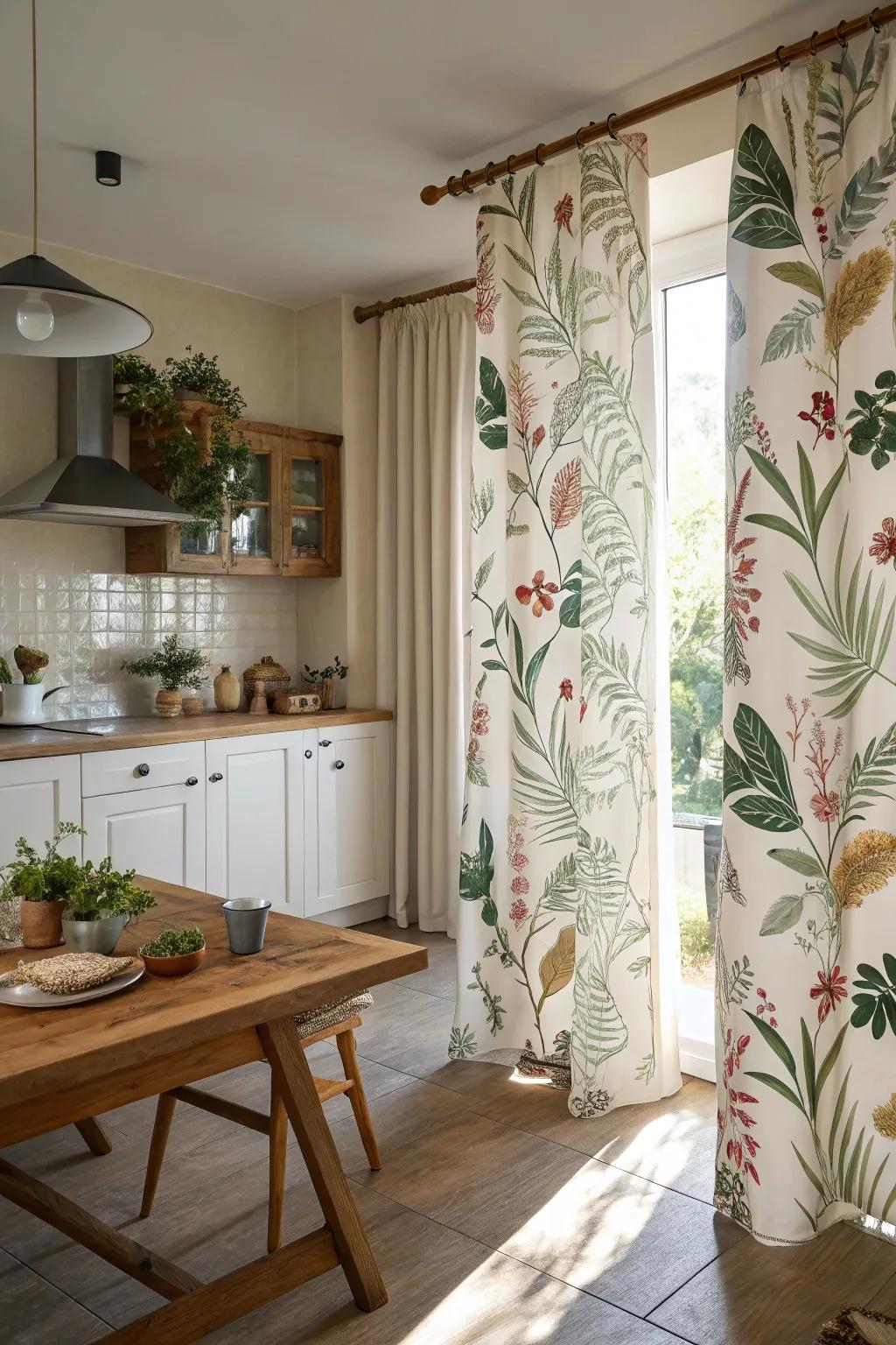 Botanical prints bring nature indoors.