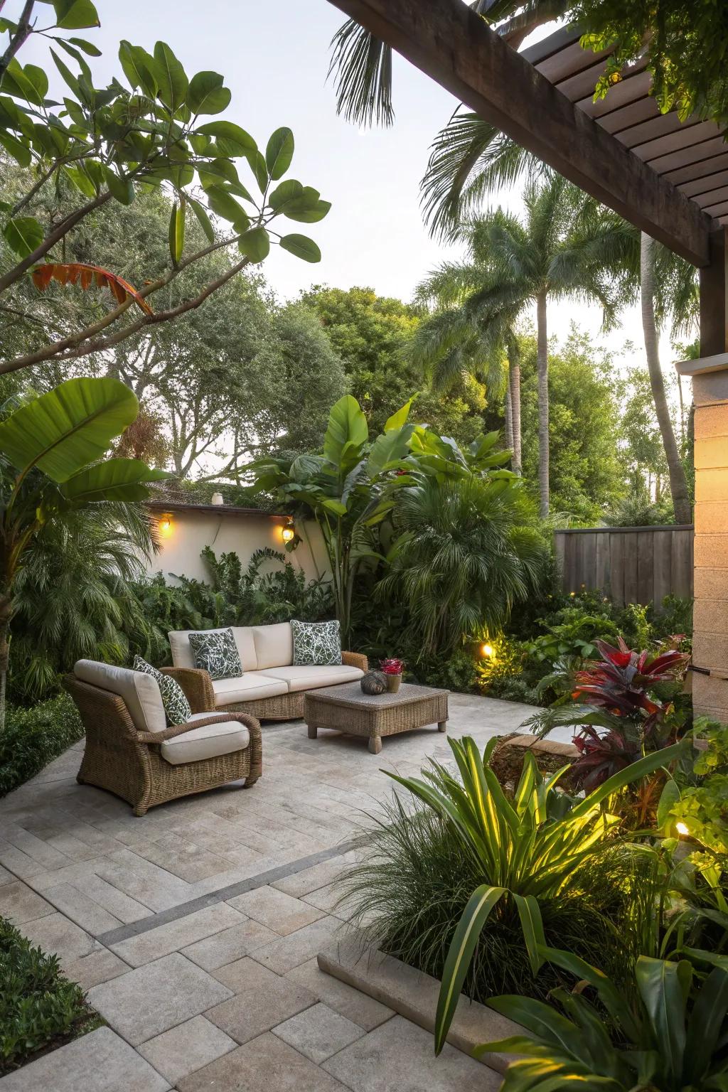 Create a relaxing outdoor living space perfect for Florida's climate.