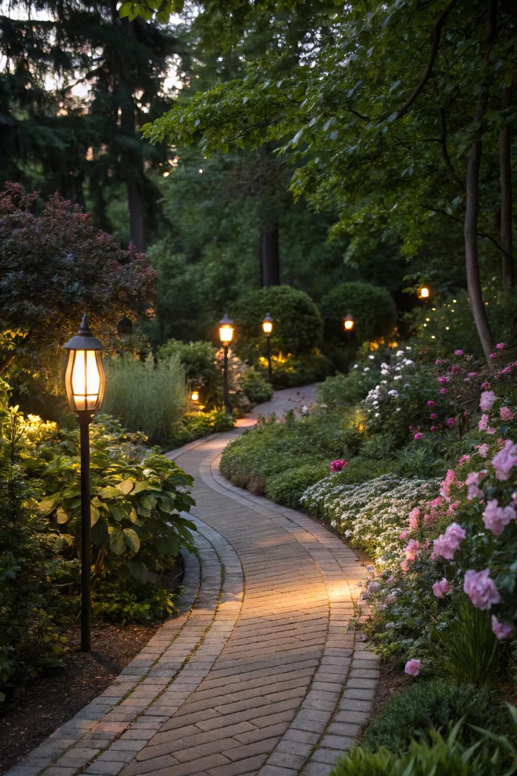 Light up your path with energy-efficient solar lights.