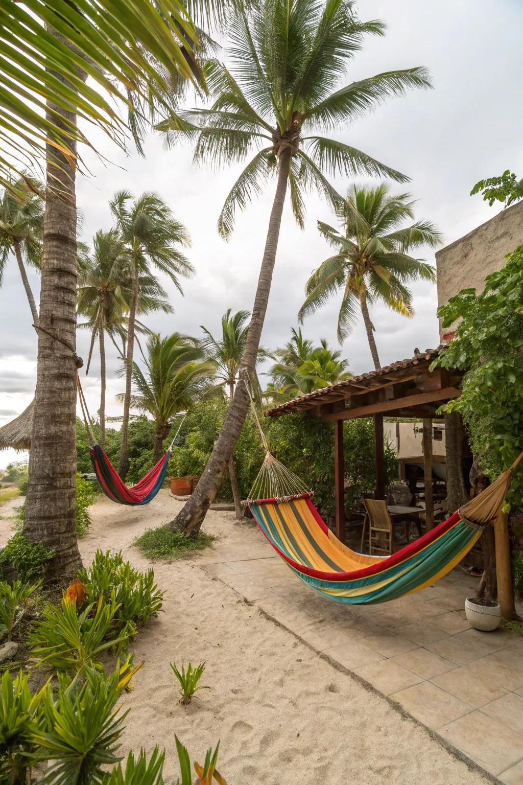 Get away to a tropical space in your own backyard.