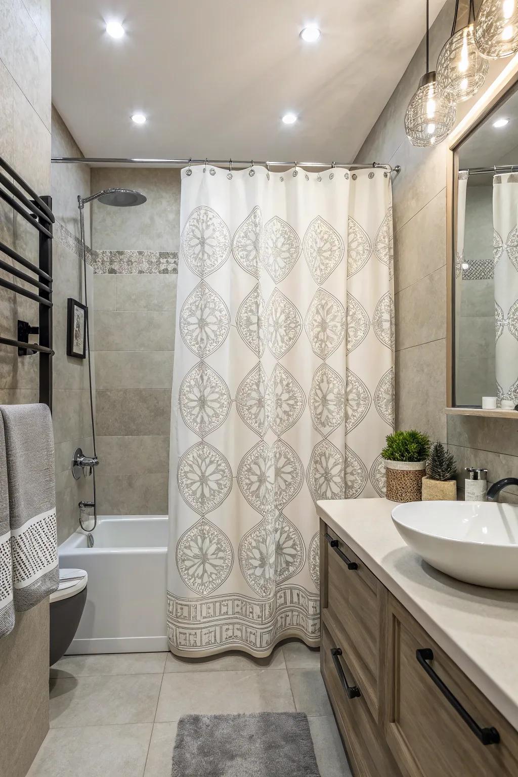 Monochrome patterns provide a sleek and understated elegance.