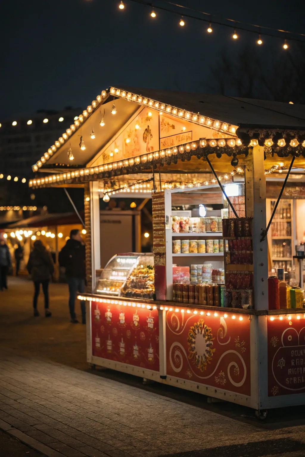 Lighting transforms your booth into a welcoming area.
