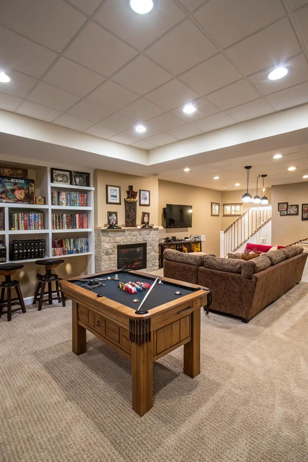 A adaptable game center provides countless entertainment options.